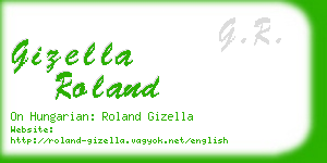 gizella roland business card